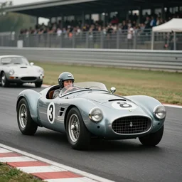 (((((1950s racing Ferrari Maserati porsche. muted colors.))))) by Jean-Baptiste Monge !!!!!!!!!!!!!!!!!!!!!!!!!!!