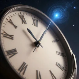 clock meteor storm, digital art, 4 k, highly detailed, soft lighting, dramatic perspective