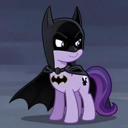 batman in the style of my little pony