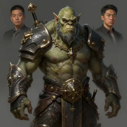 a detailed portrait of an ogre, by victo ngai and justin gerard, digital art, realistic painting, high quality, very detailed, fantasy, dnd, character design, trending on artstation