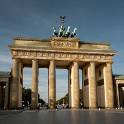brandenburg gate Germany futuristic