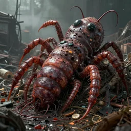 highly detailed rendering of wuhan covered in giant maggots, octane render, unreal engine, cinematic, 8 k, disturbing, disgusting, rubbish, decrepit, highly detailed