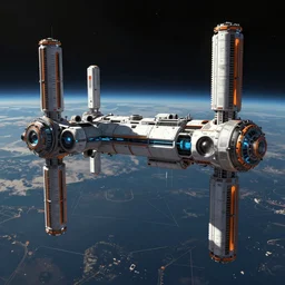 space station from ending on cyberpunk 2 0 7 7, highly detailed, digital painting