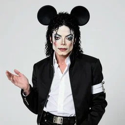 michael jackson, michael jackson, michael jackson, michael jackson, michael jackson, ( cosplay mickey mouse ears ), nendroid, butcher billy style