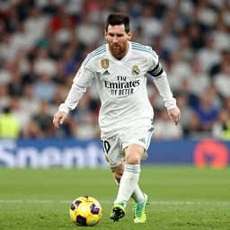 messi playing for real madrid