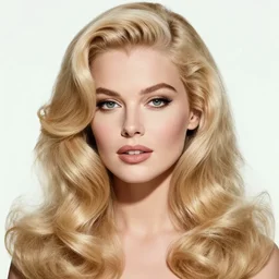 stunning award - winning herb ritts portrait of a beautiful blonde woman. long curly shiny glossy hair. old hollywood makeup. vintage glamour. glossy dark lips. supermodel. high fashion black and white photography. vogue. canon 5 0 mm f / 1. 6