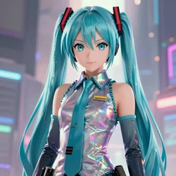 A hologram of Hatsune miki in blade runner 2049, still from the movie