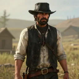 Film still of Jeon Jung-kook, from Red Dead Redemption 2 (2018 video game)