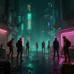 photo environement cyberpunk 2 0 7 7 workshop : 4, 4 k rtx hdr volume light concept studio matte painting environement digital illustration style artstation artur tarnowski, mihai muscan, marcin tomalak, marta leydy, marcin stepien, charlotte hughes, zuzanna dabrowa neon bioluminiscence