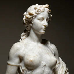 frank frazetta marble statue of halle berry, realistic, photo real, smooth, sharp, intricate detail, dramatic lighting