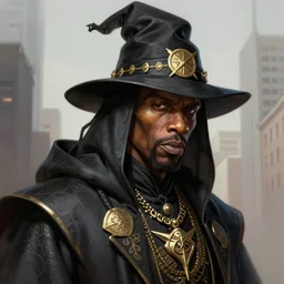 a portrait of rza as a wizard, upper half portrait, urban motifs, intricate, elegant, highly detailed, digital painting, trending on artstation, concept art, smooth sharp focus, illustration, art by artgerm and greg rutkowski