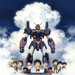 highly detailed illustration of a chibi mecha at night and lots of high exposure cummulonimbus clouds by makoto shinkai, by moebius, by oliver vernon, by joseph moncada, by damon soule, by manabu ikeda, by kyle hotz, by dan mumford, by otomo, 4 k resolution