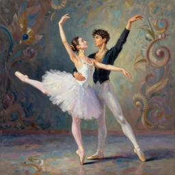 anime ballet dance, intricate oil painting by greg rutkowski, trending on artstation