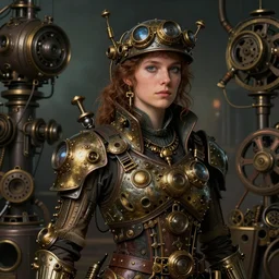 portrait of herman brood, steampunk art, fantasy style, super high detail, super high quality, talented artist, trending on artstation, machinarium