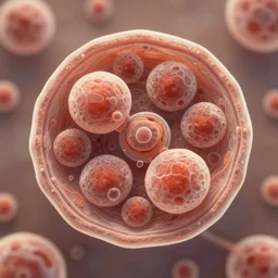cell mitosis, digital art, trending on artstation