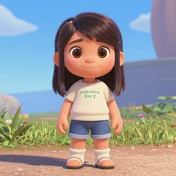 pokimane in the style of pixar