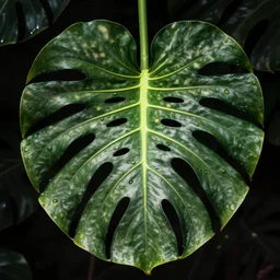 monstera deliciosa leaf. art by hingre.