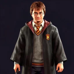 harry potter as a grand theft auto 5 character, cover game art, no logo n 4