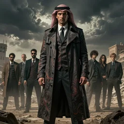 frank grillo is a private detective of the arabian underworld, demonic, intricate trenchcoat, detective, investigator, by chris mars and cornelis boel, beksinski, ross tran, jordan grimme, r darren quach, ilya