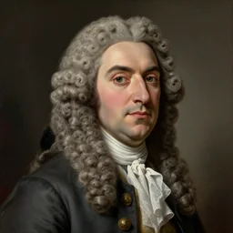 Jerma985 wearing a colonial wig in an 18th century 1700's Painting, detailed, highly detailed, heroic, epic, complex, very detailed, realistic, HD quality, 8k resolution, body and headshot, Oil Painting, 18th century Painting of Jerma985, Painting, Trending on Artstation