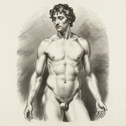 'Human body by Anton Pieck, Arshile Gorky, Arthur Rackham, Carne Griffiths'