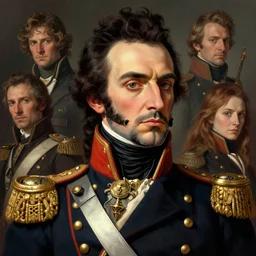 portrait of jose de san martin, colourised, face portrait, epic, tragic, military art, fantasy, dieselpunk, hd shot, digital portrait, beautiful, artstation, comic style, by artgerm, guy denning, jakub rozalski, magali villeneuve and charlie bowater