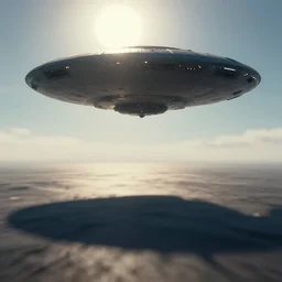 2 7 0 degree shot, there is a huge shadow on the ground. the shadow is from an huge spaceship hovering in the sky. digital art, professional, high quality, dramatic lighting, backlit, dof, bokeh, action, close encounters ( film )