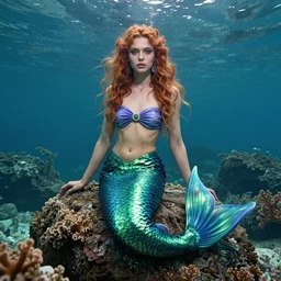 portrait hipster mermaid, by nikolay makovsky.