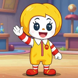 Ronald McDonald as a kawaii horror lets player streamer on youtube with over a million subrscribers