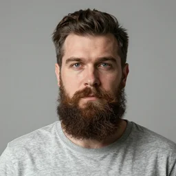 a man with a big beard