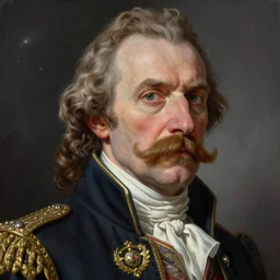Portrait of a French mustached man as president of the galaxy, fantasy, high detail, elegant, digital painting, natural light, vibrant, intricate, textured skin, highly detailed, artstation, sharp, focus, illustration, by Anna Dittmann, Ilya Kuvshinov, Nikolay Makovsky