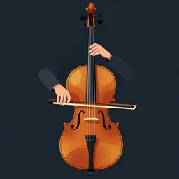 cello, vector art,
