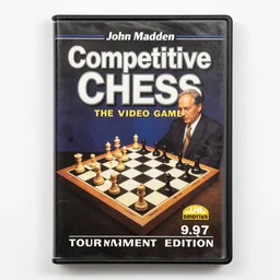 john madden competitive chess : the video game 1 9 9 7 tournament edition for the nintendo genesis, game case, box art