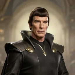portrait photograph of spock as a glorious regal space king, sleek outfit, upper body, fantasy, handsome, depth of field, soft focus, highly detailed, intricate, realistic, national geographic cover, soft glow, textured, artstation, concept art, sharp focus, illustration, art by artgerm and greg rutkowski and alphonse mucha