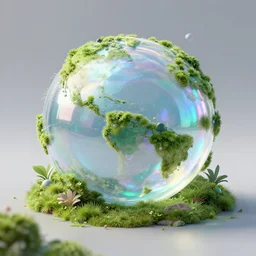 environment art, iridescent