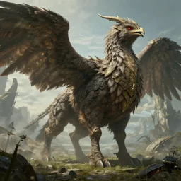 highly detailed elden ring portrait photo of a huge feathered mûmakil-torterra in a scenic dystopian environment, hyperrealistic Illustration by william didier-pouget
