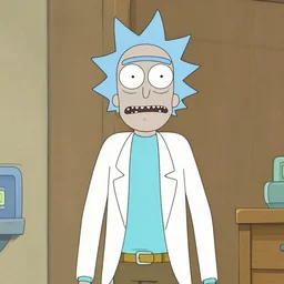 Danny Devito in the style of Rick & Morty