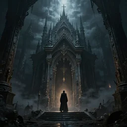 hope and despair dark fantasy world magnificent dramatic worship