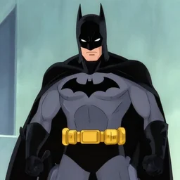 a screenshot from the animated show'batman beyond ( 1 9 9 9 - 2 0 0 1 ) produced by alan burnett, paul dini, glen murakami, and bruce timm.