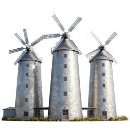 3 d art of a flour mill
