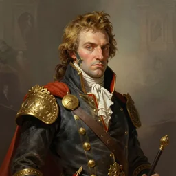 Napoleon Bonaparte as a fantasy D&D character, portrait art by Donato Giancola and James Gurney, digital art, trending on artstation