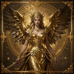 portrait of an Angel, Dark Souls 3 themed, insanely detailed and intricate, golden ratio, elegant, ornate, luxury, elite, ominous, haunting, matte painting, cinematic, cgsociety, James jean, Brian froud, ross tran, Laputa
