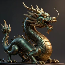 dragon statue, dramatic light, highly detailed, smooth, artstation, digital illustration