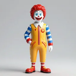Ronald McDonald as leader of North Korea, photorealistic