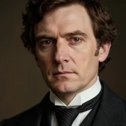 portrait of a victorian man in a suit and tie, detailed face, victorian, close up, highly detailed, cinematic lighting, photograph by elliott & fry
