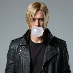albert wesker chewing bubble gum