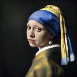 portrait of most beaulifty girl in the world, oil painting by johannes vermeer, 1 7 th century, art, oil on canvas, wet - on - wet technique, realistic, expressive emotions, intricate textures, illusionistic detail