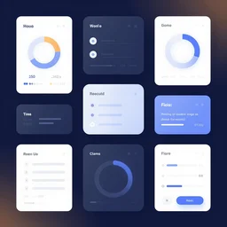 Abstract poster of a UX interface