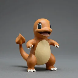 an earthenware figurine of charmander from ancient sumeria, high quality photograph