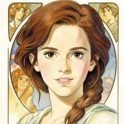 emma watson, marvel superhero, finely illustrated face, highly detailed, colored pencil, studio ghibli, tankobon, in the style of ilya kuvshinov and krenz cushart and william - adolphe bouguereau and alphonse mucha